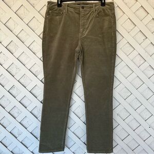 Lauren Ralph Lauren Stretch Corduroy Pants Mid-Rise Straight Leg 12P